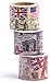 Washi Tape (Japanese Masking Tape) by MIKOKA, 1.2 Inches Wide, 16.4 Feet Long, Set of 3 - Culture