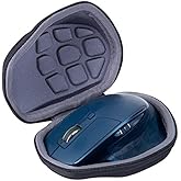 co2CREA Hard Travel Case Replacment for Logitech MX Master 2S Wireless Mouse (Black Case + Inside Grey)