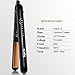 Argus Le 1 Inch Professional Ceramic Ionic Flat Iron Hair Straightener with LED Display, Instant Heat Up Salon Tool for All Hair Styles, Dual Voltage for Worldwide Travel(Auto Shut Off, Black)