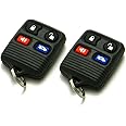 Pair of OEM Electronic 4-Button Key Fob Remote Compatible with Ford Lincoln Mercury (FCC ID: CWTWB1U313, CWTWB1U343, P/N: 3W7Z-15K601-AA, 3W73-15K601-AA)