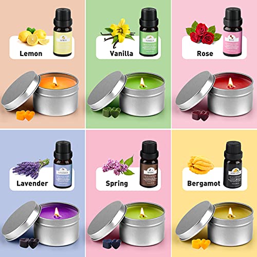 Tobeape DIY Candle Making Kit Supplies for Adults Kids DIY Starter Gift | Easy for Beginners to Make Scented Beeswax Jar Candles with Candle Making Craft Tools