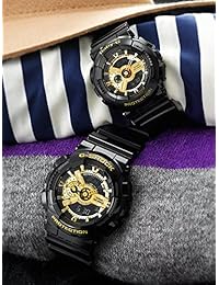 Casio G-Shock Reloj clásico de hombre, color negro y dorado X-Large digital analógico