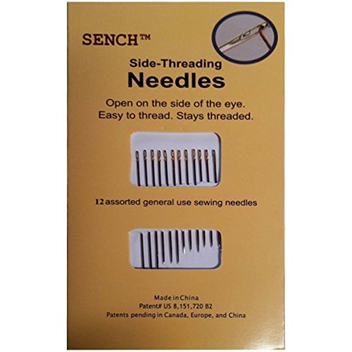 Sench Self-Threading Needles 12/Pkg-Assorted Sizes