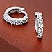 Newest Earrings,Morecome Sterling Silver Rhinestones Hoop Diamond Stud Earrings for Women