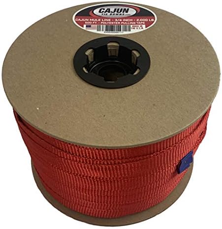 000ポンド プルテープ ポリエステル製牽引テープ 米国製 500 Feet