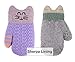 Arctic Paw Kids Gloves Winter Baby Gloves Girls Gloves Childrens Gloves Infant Mittens Outdoor Sherpa Lined Winter Mitten Gloves, Purple/Green