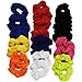 CoverYourHair Pony Holders - Scrunchies for Hair - Scrunchy Hair Ties Bulk (Bright Colors 24 Pack)