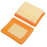 Hipa (Pack of 2 Air Filter/Cleaner for STIHL FS120 FS200 FS250 FS300 FS350 FS400 FS450 String Trimmer Brush Cutter (Size: 3-7/16" x 2-3/4" x 1") # 4134 141 0300