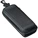 M-world Men's Urethane Semi-Hard Square Glasses Case (W/ Zipper Closure & Hook) One Size Black primary