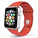 MoKo Apple Watch Band Series 1 Series 2, Soft Silicone Replacement Sports Band for 42mm Apple Watch 2015 & 2016 All Models, ORANGE (Not fit 38mm Versions)