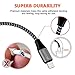 iPhone Charger, Xcords 6FT Lightning Cable Extra Long 8pin Nylon Braided Charging Cord for iPhone X/ 8 plus/ 8 /7 plus/ 7/ 6 plus /iPad and iPod(Carbon Black)