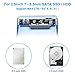 ELUTENG 2.5 Inch SATA to USB 3.0 External Hard Drive Enclosure Tool Free Hard Disk Case Compatible with WD HDD 9.5mm 7mm, SATA III SDD/HDD Housing Support UASP SATA III Max 2TB