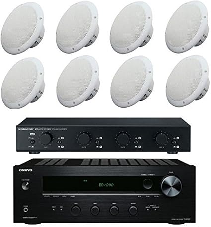 Amazon Com 4 Pairs Of 35w Ceiling Speakers With Amplifier