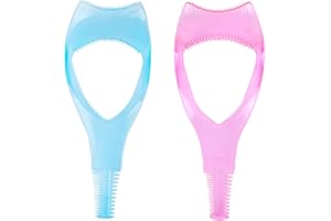 2 Pieces 3 in 1 Mascara Tool Eyelashes Tools Makeup Mascara Shield Applicator Guard Eyelash Guide for Makeup Women Girls (2 S