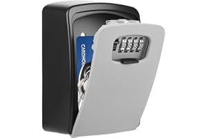 Extra Large Key Lock Box, [Wall Mounted] Diyife Weatherproof Safe Box for Keys Outdoor, Large Capacity Car Key Holder Lock Bo