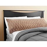 Mainstays Elegant Faux Fur Body Pillow Cover - Removable with Zip Cover - TAN (Caramel)- Fits up Tp 20 X 54 in Pillow