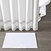 MADISON PARK SIGNATURE Marshmallow Bathroom Rug Non Slip, Luxrurious Plush Mat, Absorbent, Quick Dry, Spa Design Bath Room Décor, 24x72, White