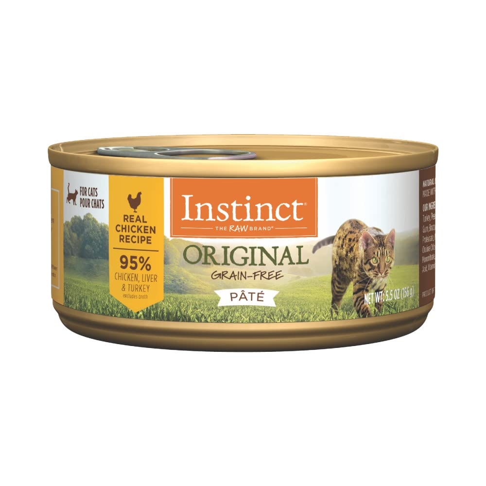 Instinct Original Grain Free Real Chicken Recipe Natural Wet Canned Cat Food, 5.5 Ounce (Pack of 12)