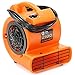 CFM Pro Mini Air Mover Carpet Floor Dryer 1/12 HP Blower Fan - Orange - Water Flood Damage Restoration
