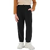 Haloumoning Boys Athletic Sweatpants Basic Elastic Waist Joggers Active Pants with Pockets 5-14 Years