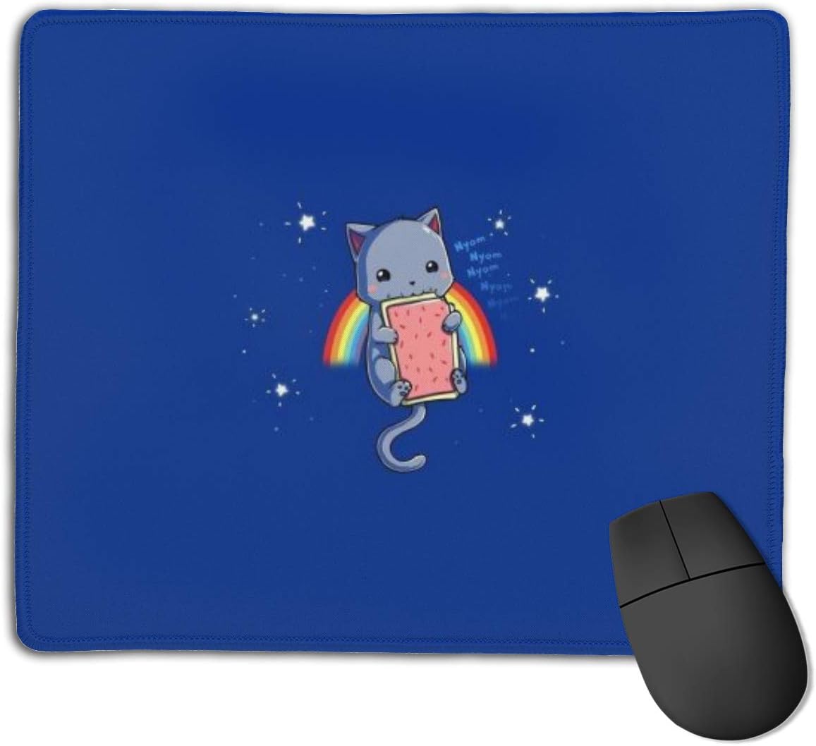 FriendEver Cute Cartoon Rainbow Cat Mouse Pads,Non Slip