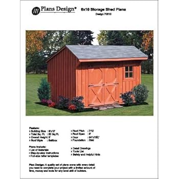 6' X 10' Saltbox Storage Shed/playhouse Plans - Design 