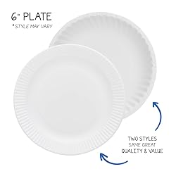 Hygloss Products Paper Plates - Uncoated White