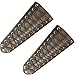 LOLIAS 2 Pcs Leather Gauntlet for Men Women Wristband Wide Bracer Arm Armor Cuff Black Brown