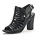DREAM PAIRS MUMBAI New Women's Evening Dress Open Toes Chunky Mid Heels Wedding Pumps Summer Sandals