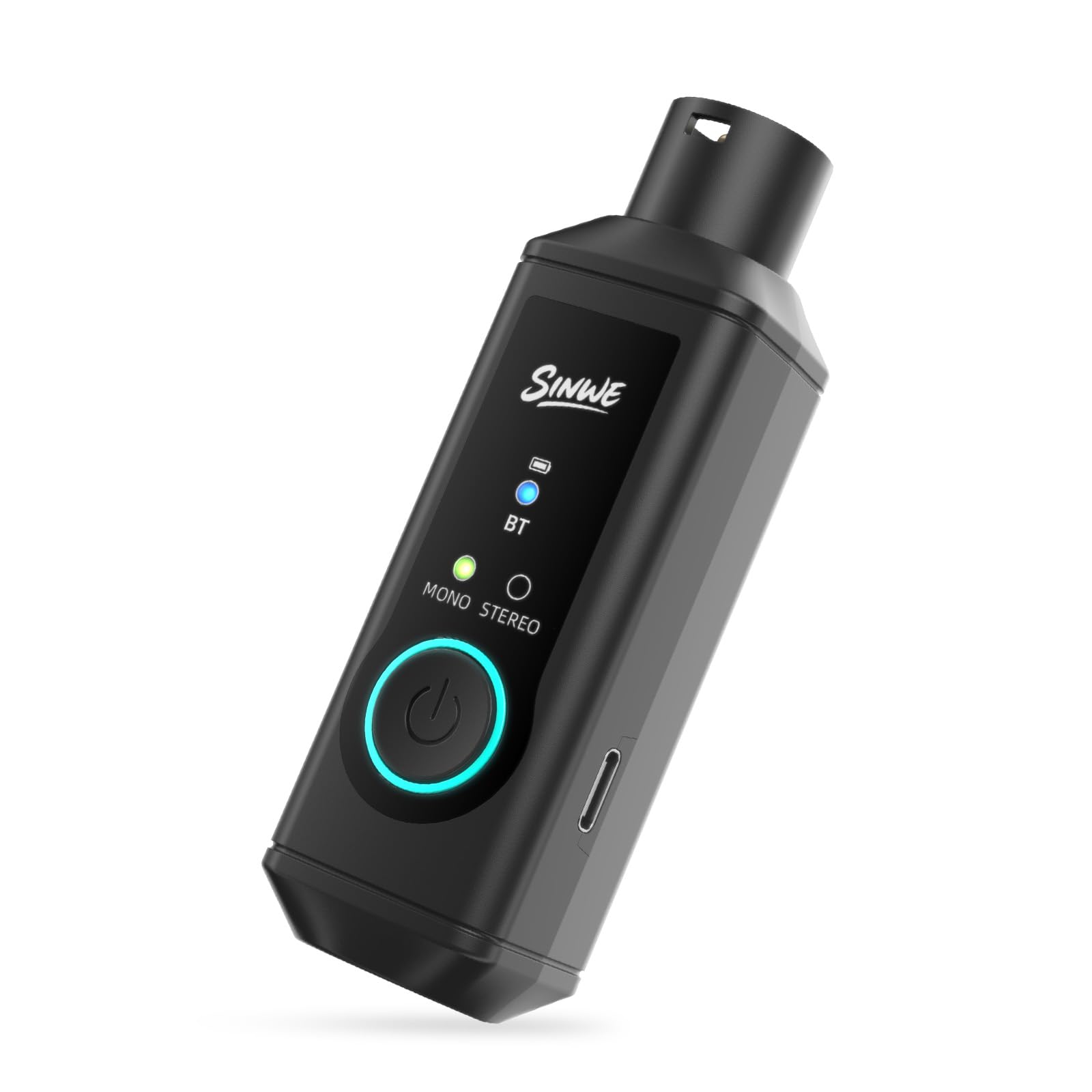 Photo 1 of SINWE P16 Wireless Bluetooth 5.3 XLR Receiver - 24bit/48kHz 160ft Range & 15H Battery,Bluetooth Adapter for Speakers, Audio Mixer, PA Systems, DJ Systems (P16 Single)