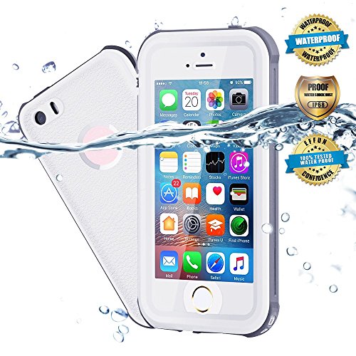 Waterproof iphone 5/5s/se case, effun ip68 certified wa…