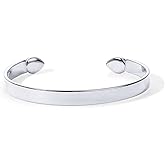 PAVOI 14K Gold Plated Stainless Steel Bangle Bracelets for Women | Inspirational Engraved Adjustable Mantra Cuff Bangle | Personalized Gift for Her Mom Sister | Birthday Gifts for Women