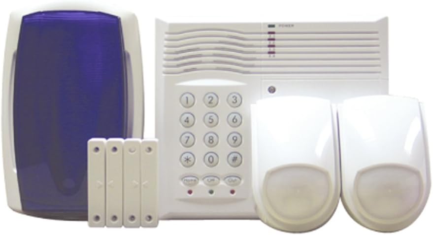 4 Zone 2-Wire Security Safety Alarm System LS400 Kit Burglar Home Intruder PIR