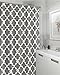 MEKBOK Textured Fabric Shower Curtains 72