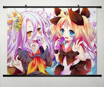Home Decor Japanese Anime No Game No Life Sora Shiro sexy Cosplay 24.5x17.7Inches -053