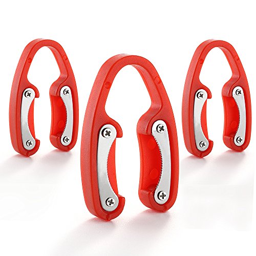 3 Pack Red Premium Dual Blade Wine Foil Cutter - Wine Bottle Opener Accessory - Gift for Wine Lovers by YWQ