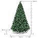 U-miss 7.5ft Eco-Friendly Aspen Fir Christmas Tree 1450 Tips