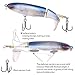 MINGZE 5-Pack Whopper Plopper Bass Lure 0.46oz/3.94 inch Artificial Hard Bait Topwater Floating Fishing Lures