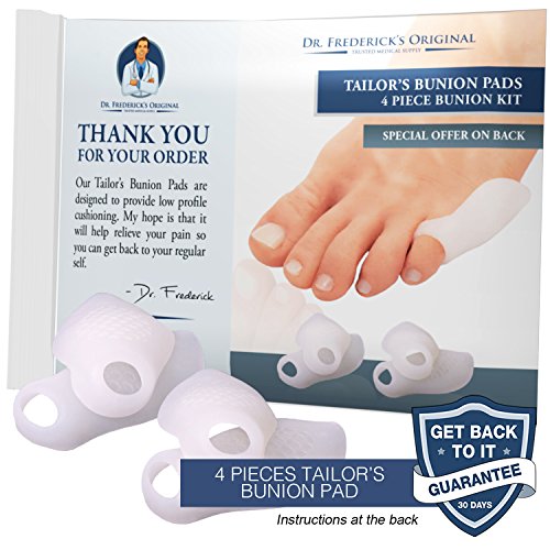 Dr. Frederick's Original Tailor's Bunion Pads 4 Pads Soft Gel