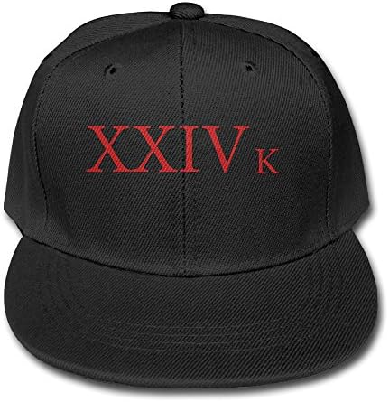 Black Bruno Mars 24k Magic Kid Adjustable Snapback Baseball Hat