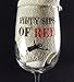 Fineware 50 Sips of Red - Funny Wine Glass - 16 Ounce Libbey Custom Printed Wine Glass Gift