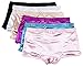 Barbra Lingerie Women's 6 Pack Various Style of Comfortable Satin Panties (XXX-Large, Satin Boyshorts)