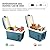 SUAOKI Portable Car Fridge Electric Cooler and Warmer 12V for Truck Boat Party Travel Picnic Outdoor, 7 Quart/9 Can Capacity (Blue)