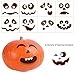 TOYMYTOY Halloween Pumpkin Sticker Halloween Sticker Sheets Trick or Treat Party Decoration DIY Pumpkin Shaped Stickers 20Pcs Face Expression Stickers 40Pcs