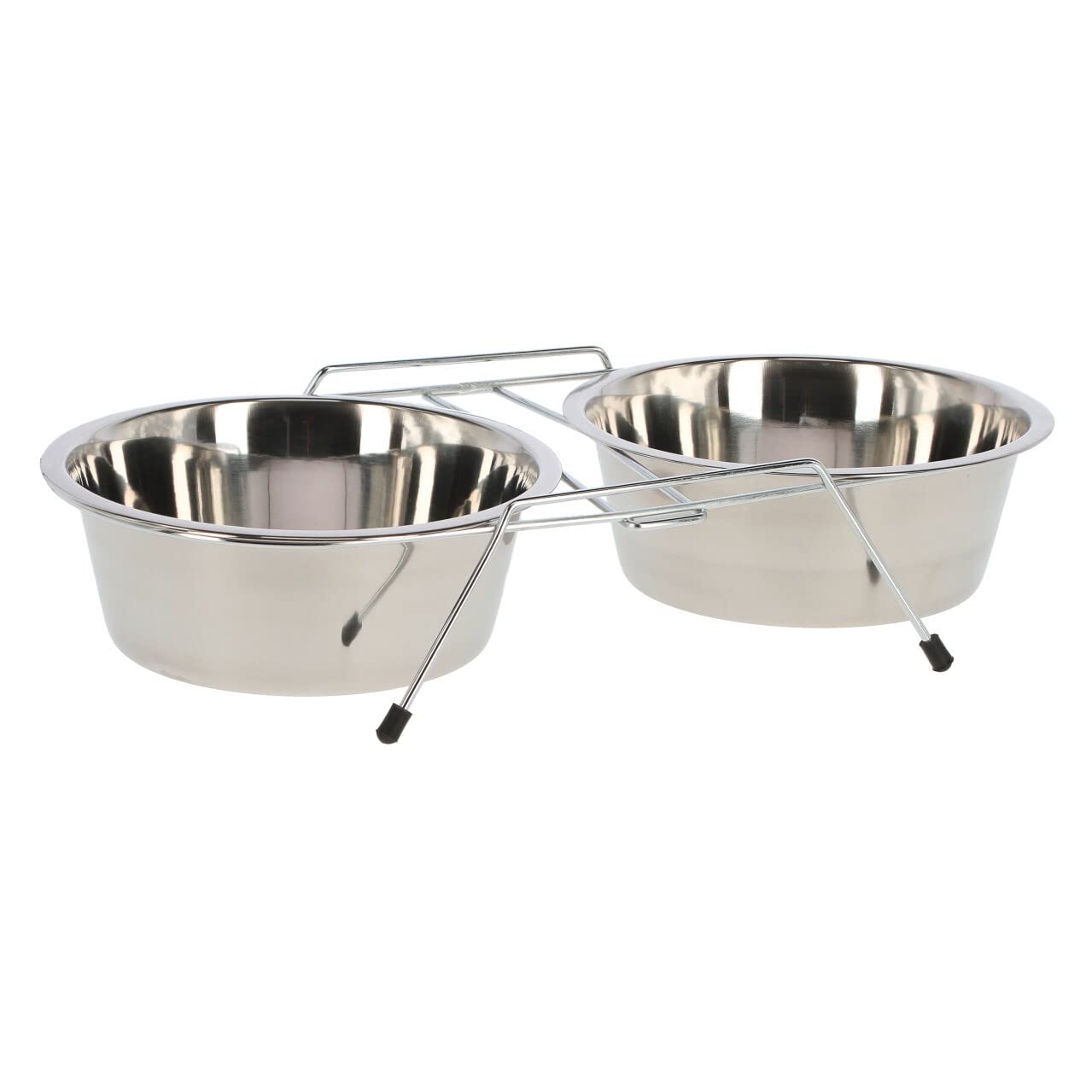Kerbl Metal Twin Feeder includes 2 Bowls, 1800 ml