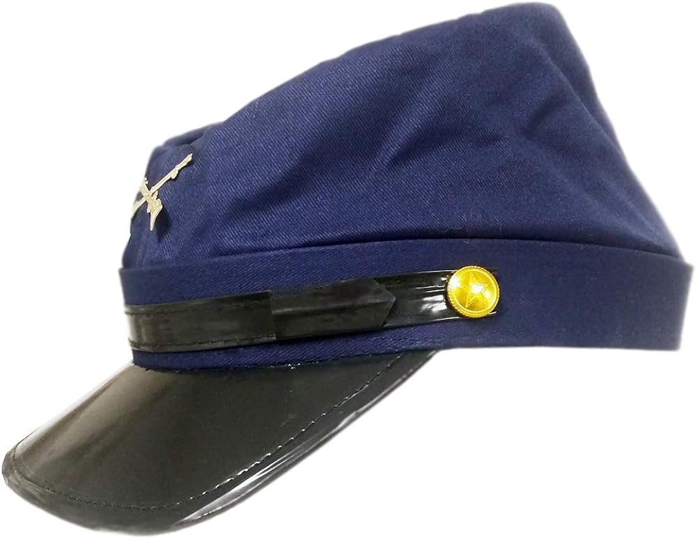 Jacobson Hat Company Cotton Civil War Union Blue Kepi Replica Hat S/M