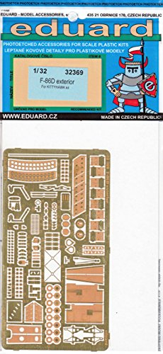 EDU32369 1:32 Eduard PE - F-86D Sabre Dog Exterior Detail Set (for use with the Kitty Hawk kit) MODEL KIT ACCESSORY