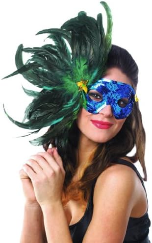 Blue Feather Mask