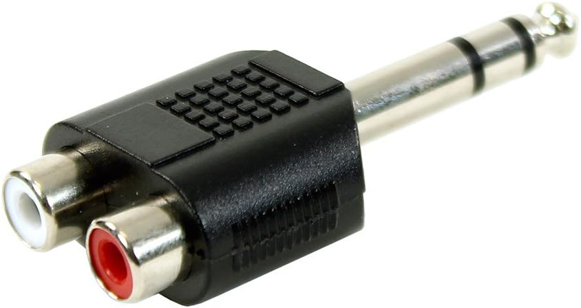 Plugger Stereo Jack Male/RCA Female adapter black