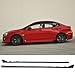 Side Skirts Compatible With 2015-2019 Subaru Impreza WRX & STI | STI CS Style ABS Black Side Extension by IKON MOTORSPORTS | 2016 2017 2018